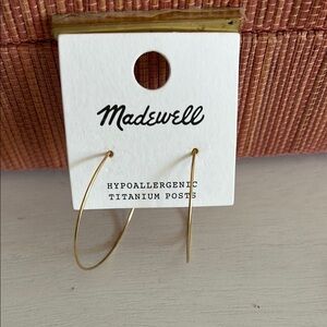 Madewell Gold Hoop Earrings